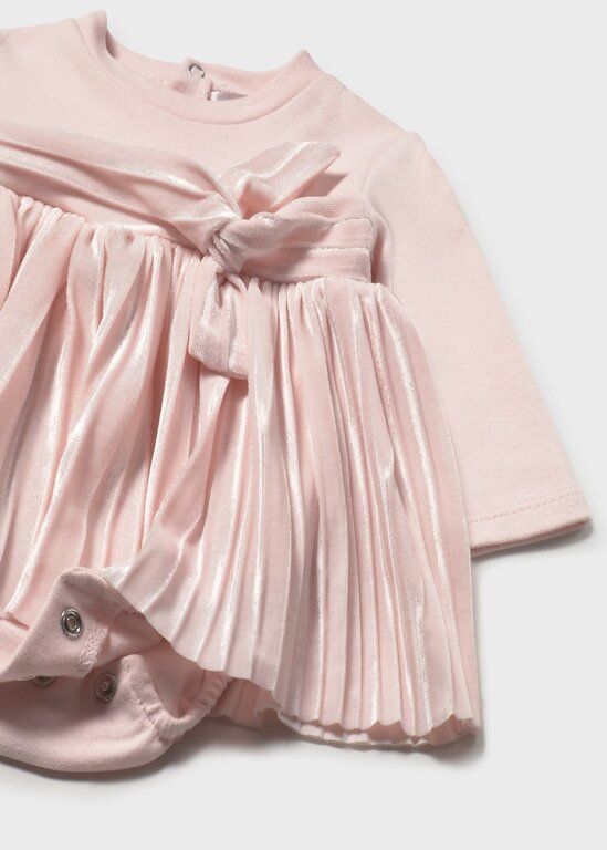 ROBE EN VELOURS - ROSE