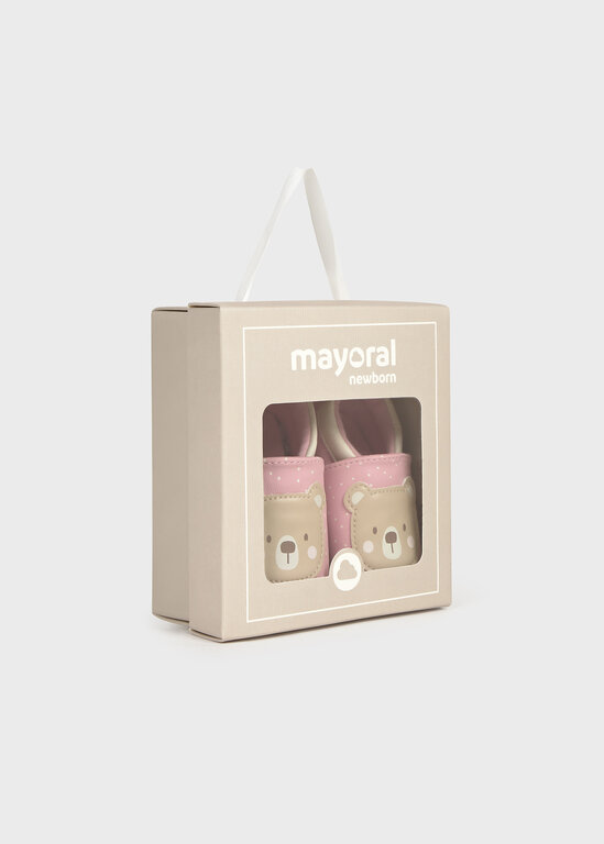 CHAUSSONS SIMILICUIR OURSON - QUARTZ