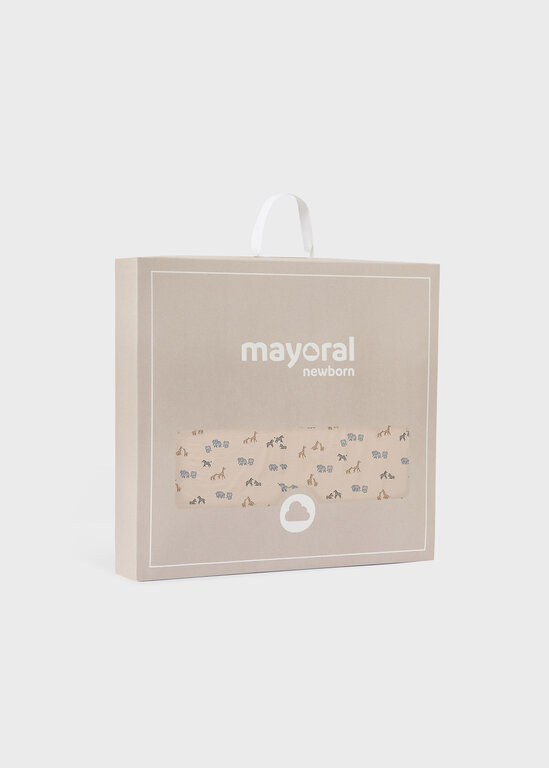 MAYORAL COUVERTURE IMPRIMÉE SAFARI - BLUE BELL