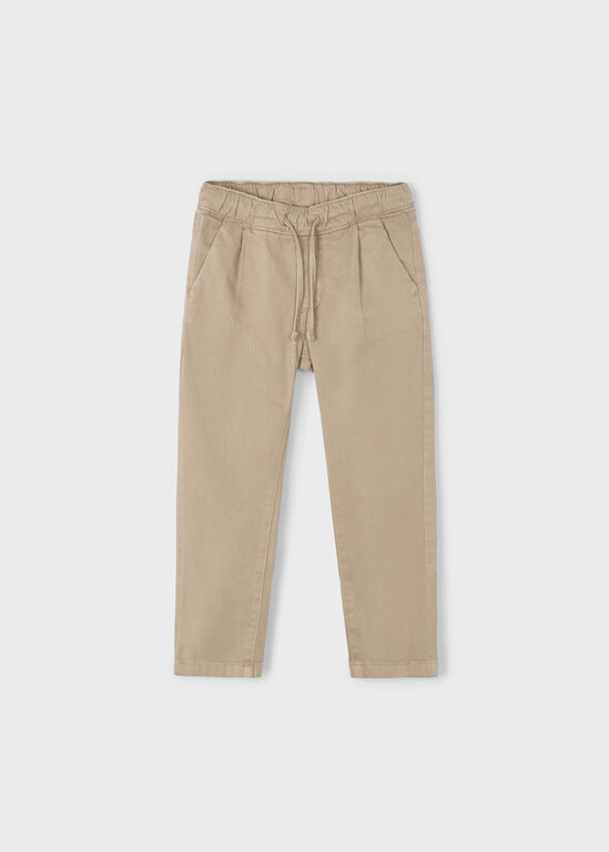 PANTALON JOGGER CHINO - CAJOU