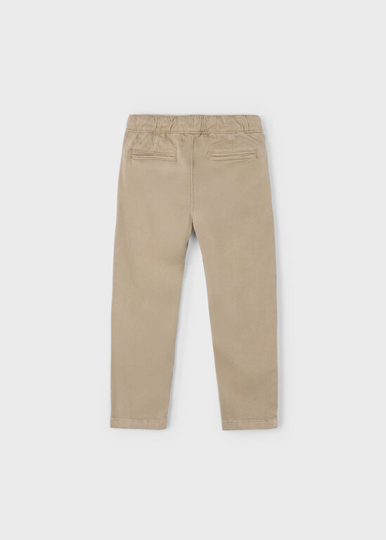 PANTALON JOGGER CHINO - CAJOU
