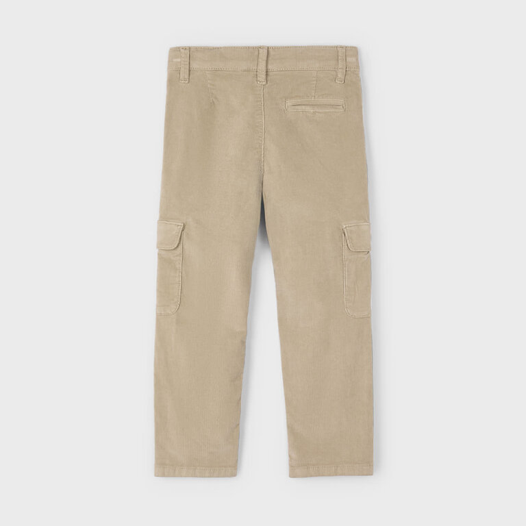 MAYORAL PANTALON CARGO EN VELOURS CÔTELÉ - BLÉ