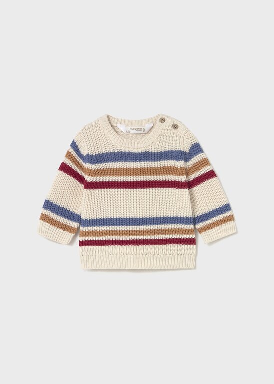 PULL À RAYURES TRICOLORES - CÉRAMIQUE