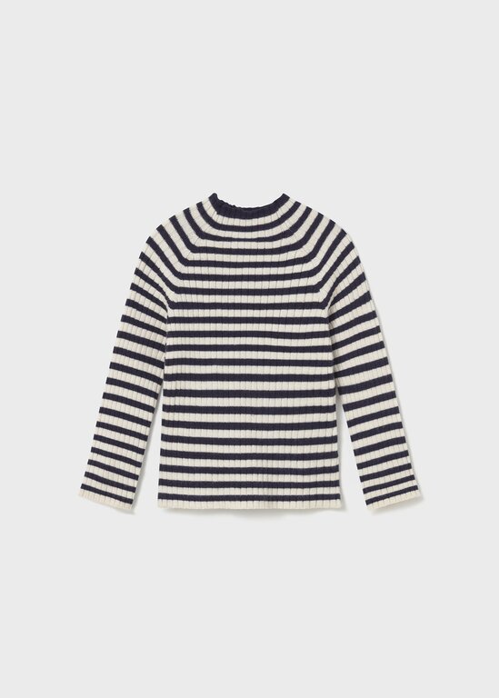 MAYORAL PULL CÔTELÉ RAYÉ - MARINE