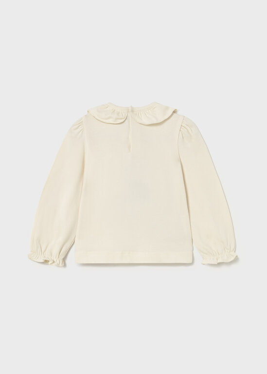 MAYORAL CHANDAIL MANCHES LONGUES FILETTE AU MARCHÉ - MARINE