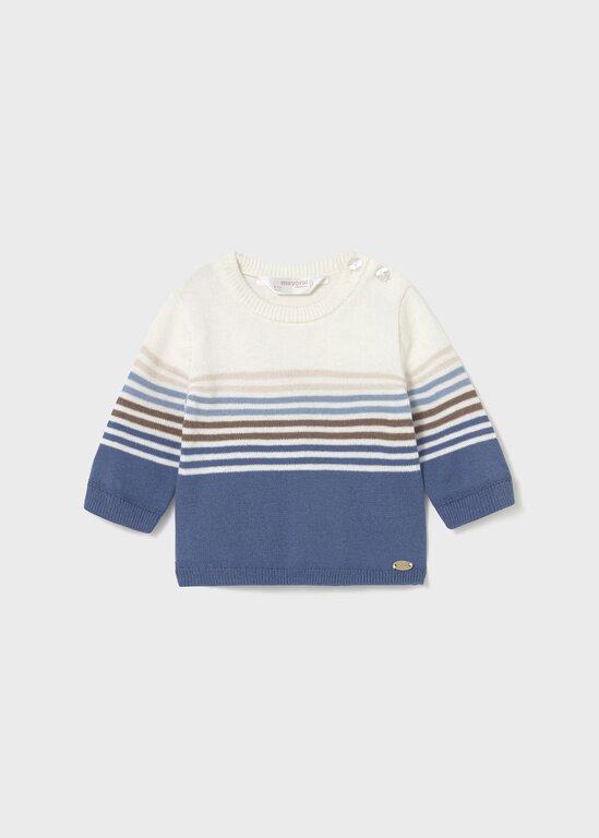 PULL À RAYURES BLEU ET BEIGE - ARCTIQUE