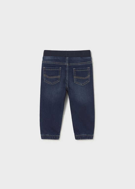 MAYORAL JOGGER EN DENIM SOUPLE - BLEU FONCÉ