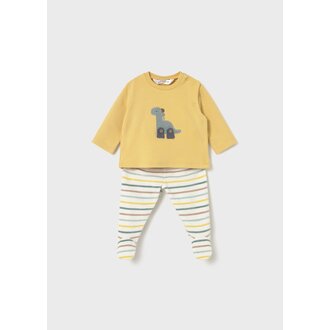 MAYORAL ENSEMBLE EN MOLLETON DINOSAURE - MIEL