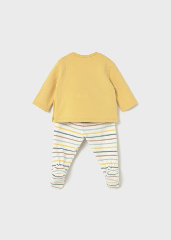 MAYORAL ENSEMBLE EN MOLLETON DINOSAURE - MIEL