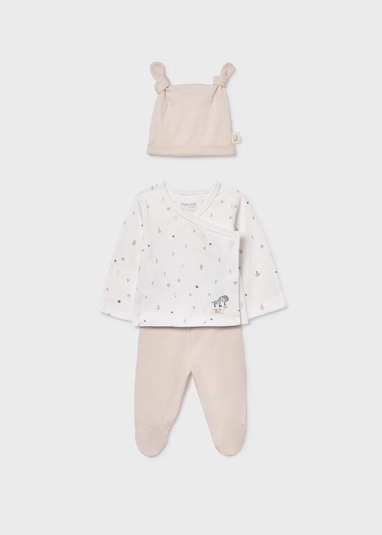 MAYORAL ENSEMBLE CADEAU 2 PIÈCES ET BONNET - SOJA