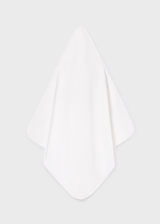 MAYORAL SERVIETTE DE BAIN BRODERIE DE FLEUR - ÉCRU