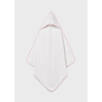 SERVIETTE DE BAIN À POIS - ROSE BABY