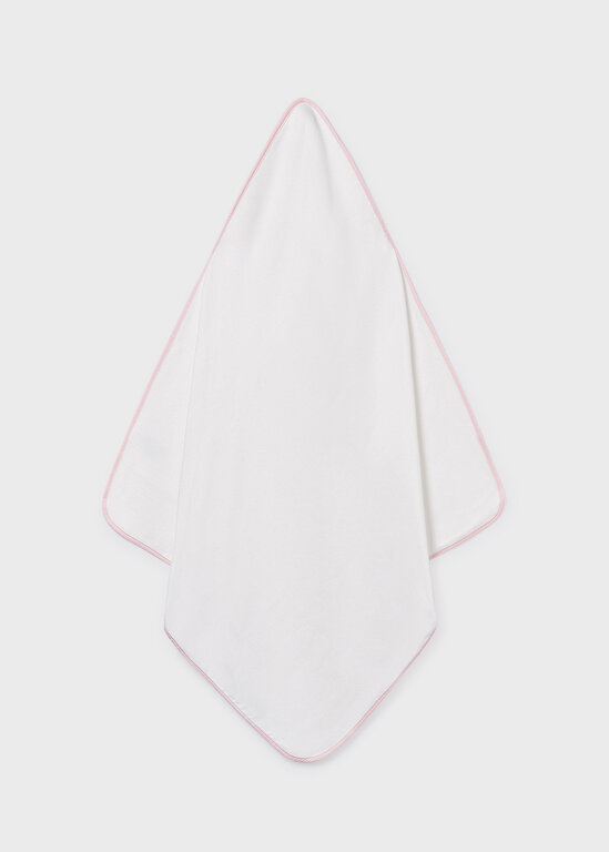SERVIETTE DE BAIN À POIS - ROSE BABY
