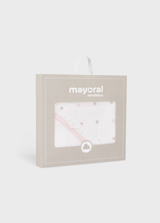 MAYORAL SERVIETTE DE BAIN À POIS - ROSE BABY