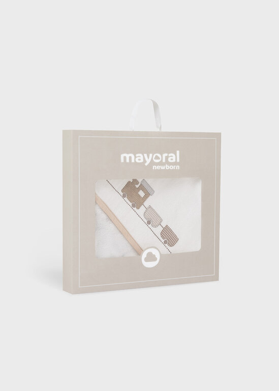 MAYORAL SERVIETTE DE BAIN TRAIN - CARAMEL