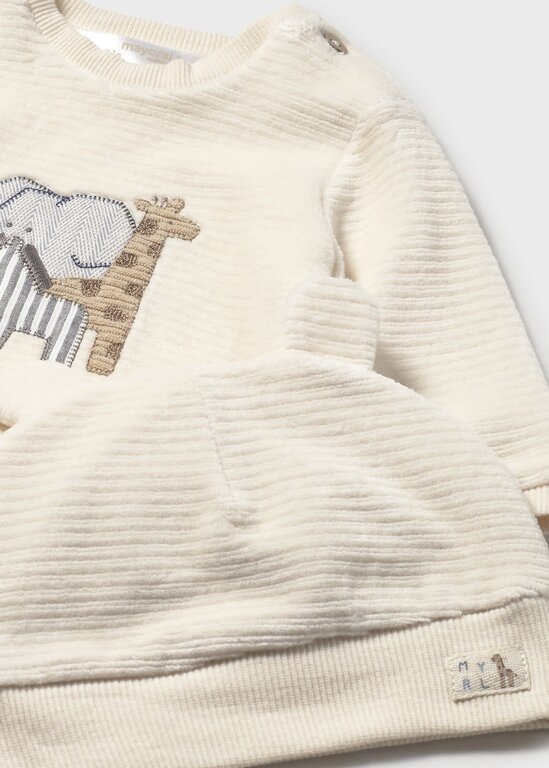 MAYORAL ENSEMBLE EN VELOURS SAFARI - CÉRAMIQUE