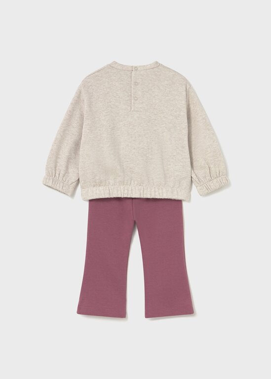 MAYORAL ENSEMBLE 2 PIÈCES EN MOLLETON - ROSÉ