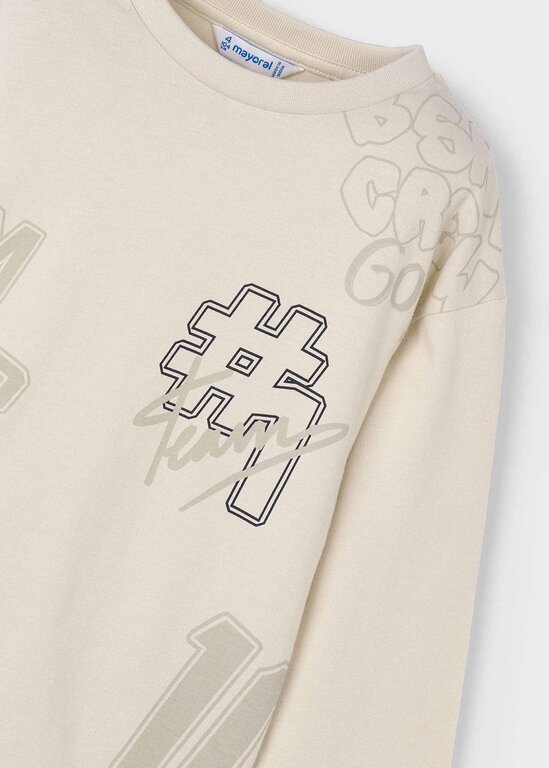 MAYORAL CHANDAIL MANCHES LONGUES IMPRIMÉ GRAFFITI - CÉRÉALE