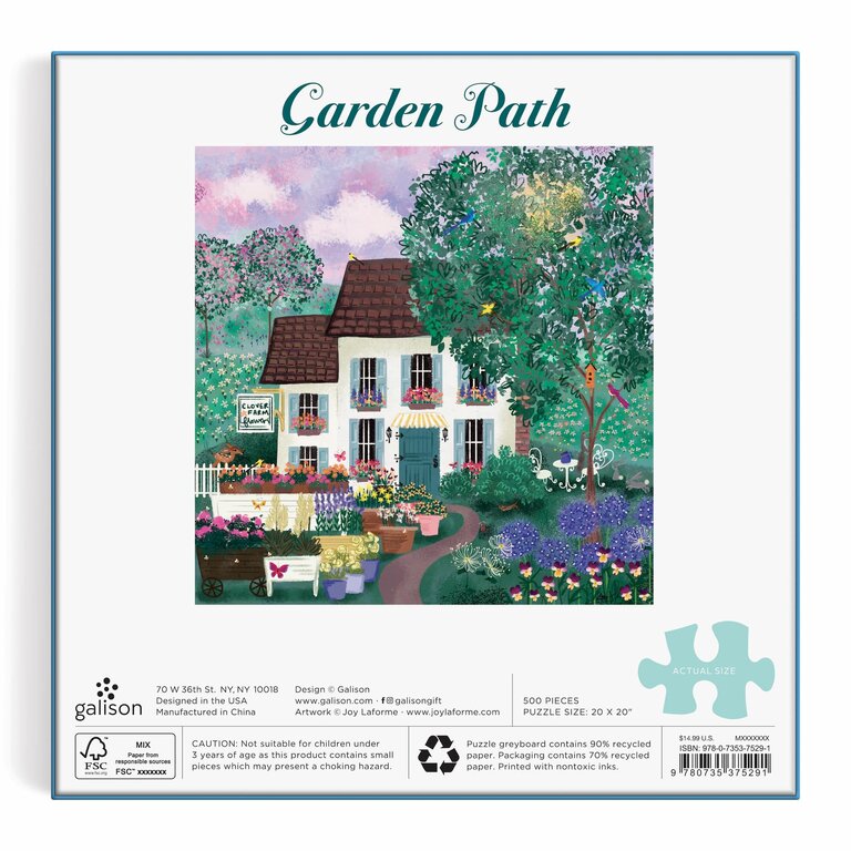 GALISON PUZZLE 500 PCS - GARDEN PATH
