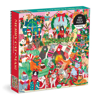 GALISON PUZZLE 500 PCS - MERRY CATMAS!