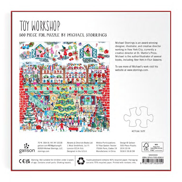 GALISON PUZZLE 500 PCS - TOY WORKSHOP