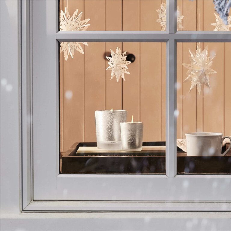 THYMES BOUGIE VOTIVE DESIGN GIVRÉ - FRASIER FIR - 2OZ