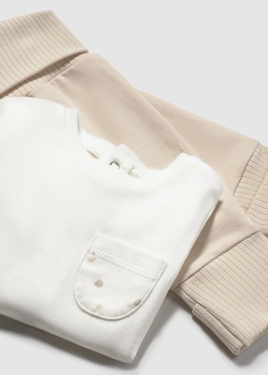 MAYORAL ENSEMBLE NOUVEAU-NÉ 3 PIÈCES À MOTIFS - SOJA