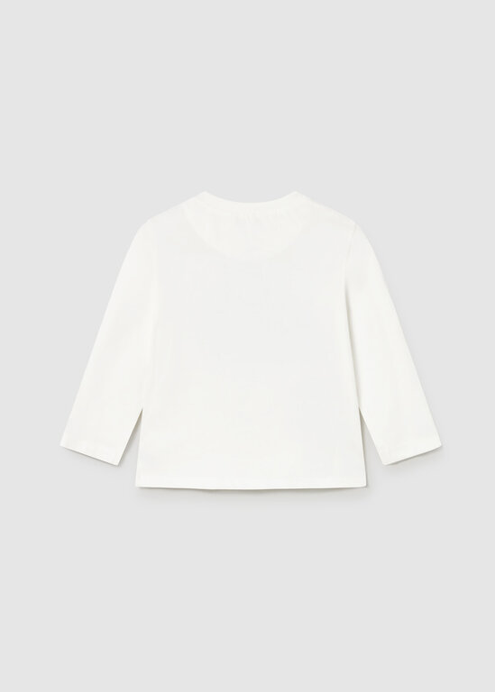 MAYORAL CHANDAIL MANCHES LONGUES IMPRIMÉ VOITURE - BLANC