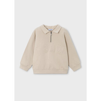 MAYORAL PULL À COL POLO TEAM - BEIGE
