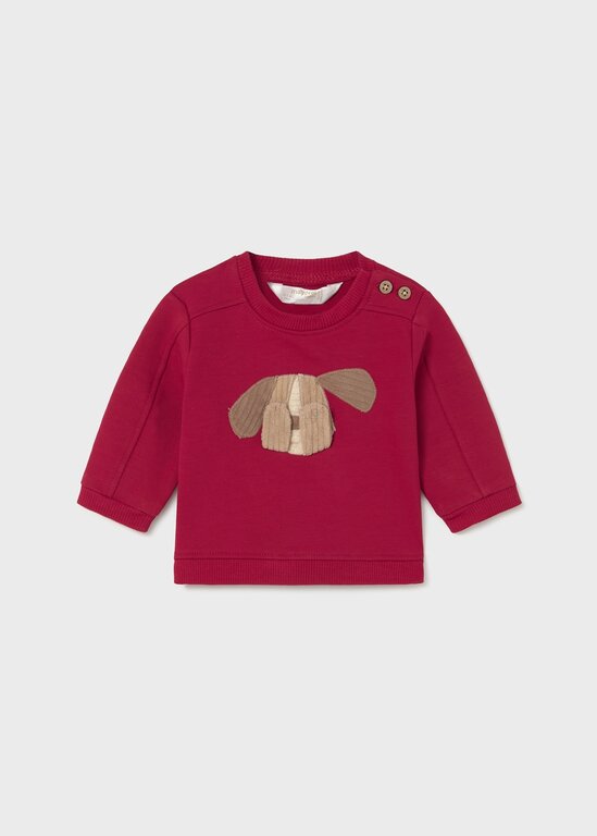SWEAT INTERACTIF CHIEN - CERISE