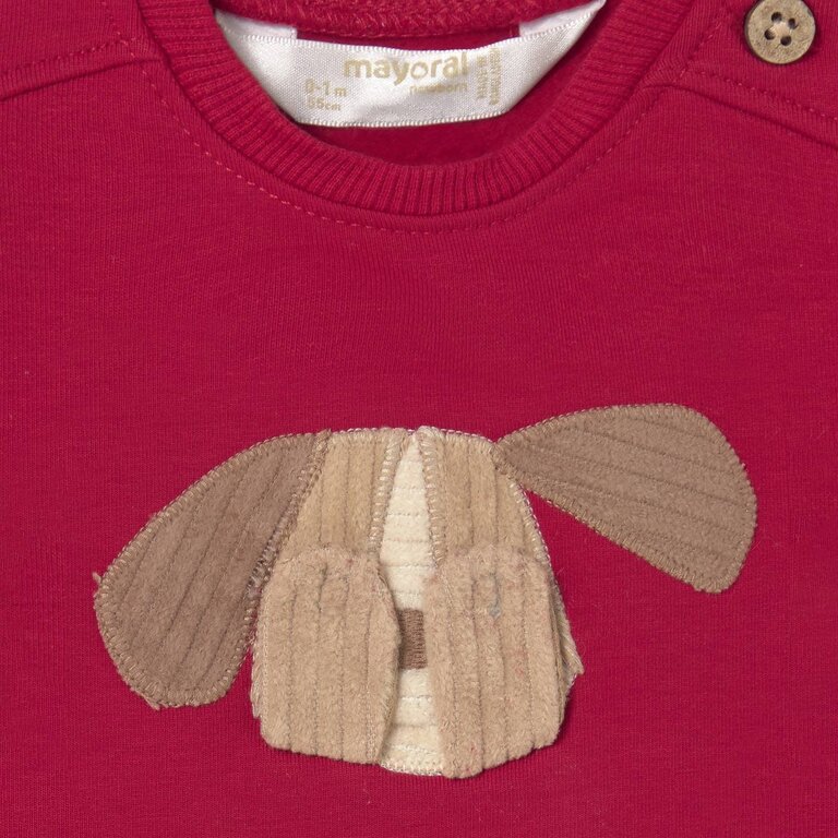 MAYORAL SWEAT INTERACTIF CHIEN - CERISE