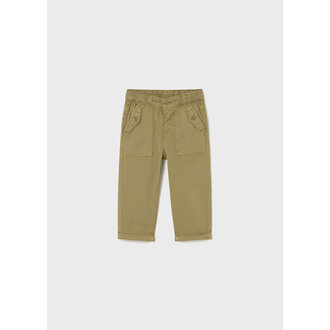PANTALON SERGÉ À POCHES - CAMEL
