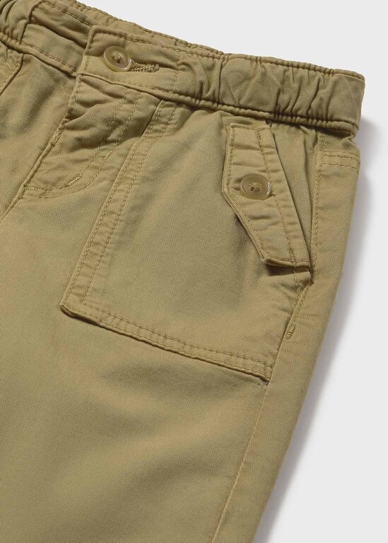PANTALON SERGÉ À POCHES - CAMEL