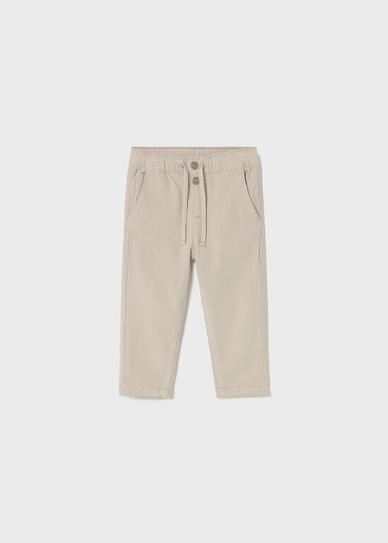 PANTALON EN VELOURS DOUBLÉ - TAUPE