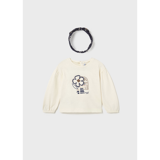 MAYORAL CHANDAIL MANCHE LONGUE AVEC SERRE-TÊTE - MARINE