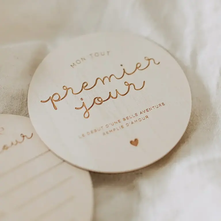 LE PETIT TABLEAU NOIR PASTILLE DE BOIS - NAISSANCE