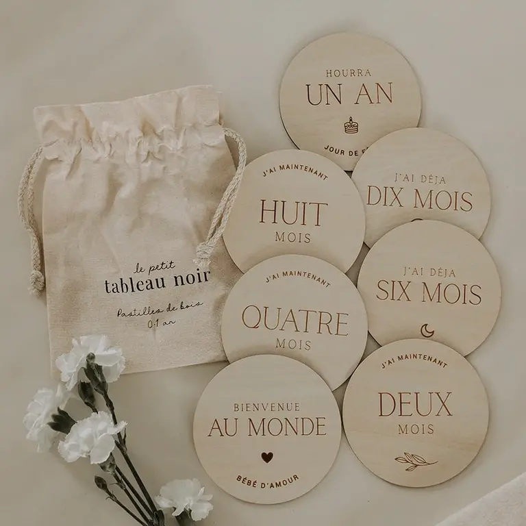 LE PETIT TABLEAU NOIR PASTILLES DE BOIS