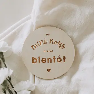 LE PETIT TABLEAU NOIR PASTILLE DE BOIS - MINI NOUS