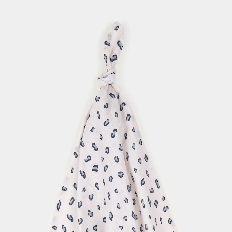 PETIT LEM COUVERTURE EN MOUSSELINE A IMPRIMÉ DE LÉOPARD