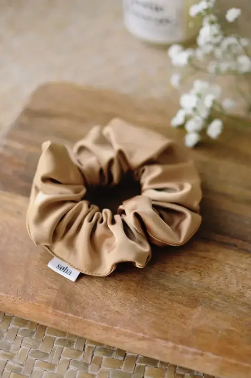 SOHA CHOUCHOU EN SATIN - OR