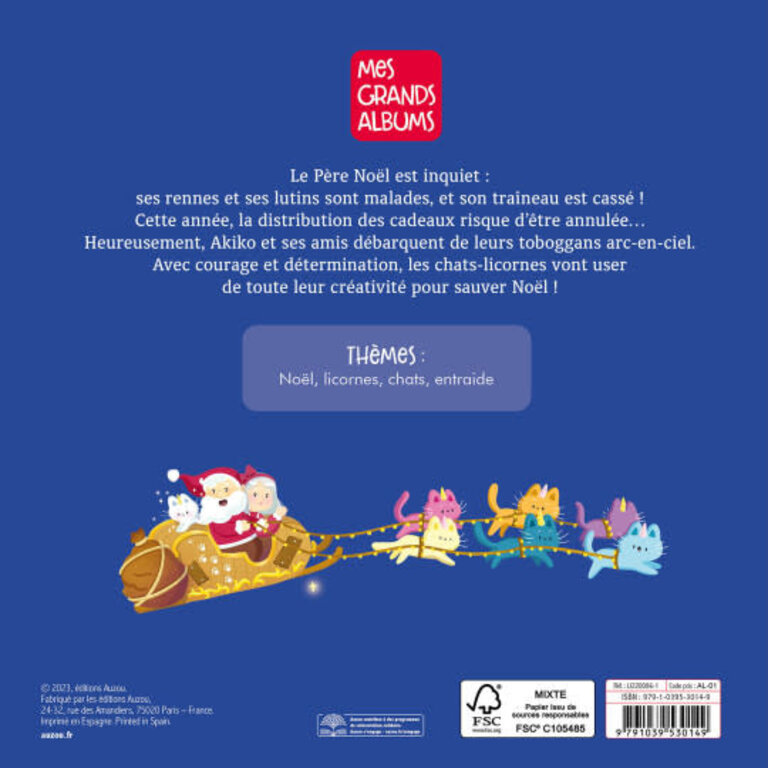 AUZOU LIVRE - JOYEUX NOËL AKIKO