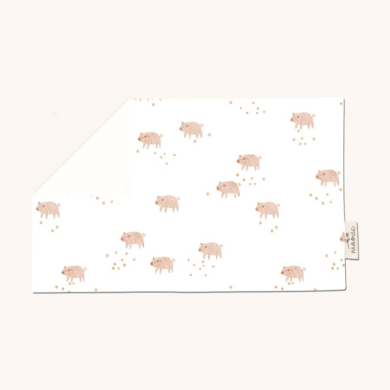 MAOVIC HOUSSE POUR OREILLER EN ÉCALES DE SARRASIN - LES COCHONS