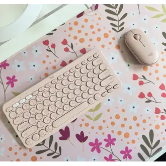 ENSEIGNANTES INSPIRANTES TAPIS DE BUREAU - ROSE FLEURIE