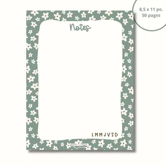 ENSEIGNANTES INSPIRANTES BLOC-NOTE - SAUGE