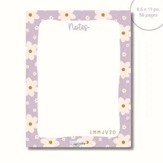 ENSEIGNANTES INSPIRANTES ENSEIGNANTES INSPIRANTES - BLOC-NOTE - MARGUERITES LILAS