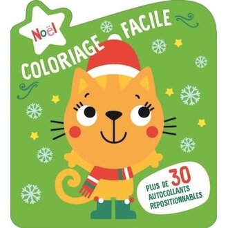 YOYO COLORIAGE FACILE NOËL - CHAT
