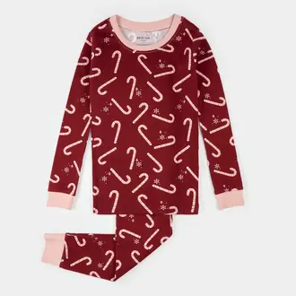 PETIT LEM PYJAMA 2 PIÈCES IMPRIMÉ CANNES SUCRÉES - ROUGE