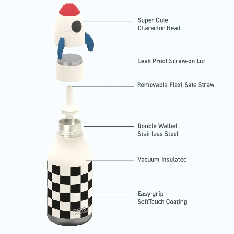 ASOBU BOUTEILLE ISOTHERME BESTIE - FUSÉE