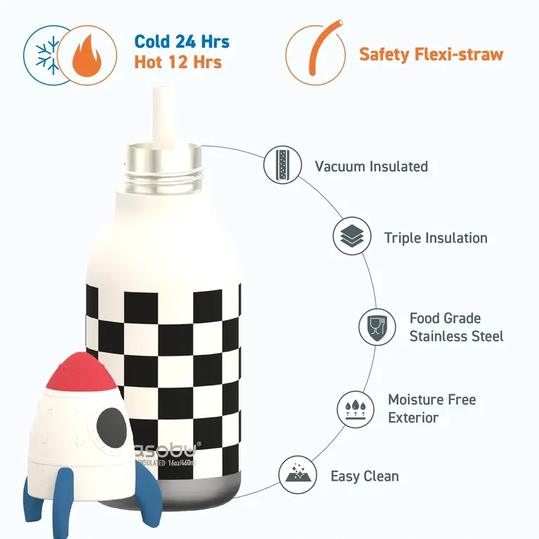 ASOBU BOUTEILLE ISOTHERME BESTIE - FUSÉE