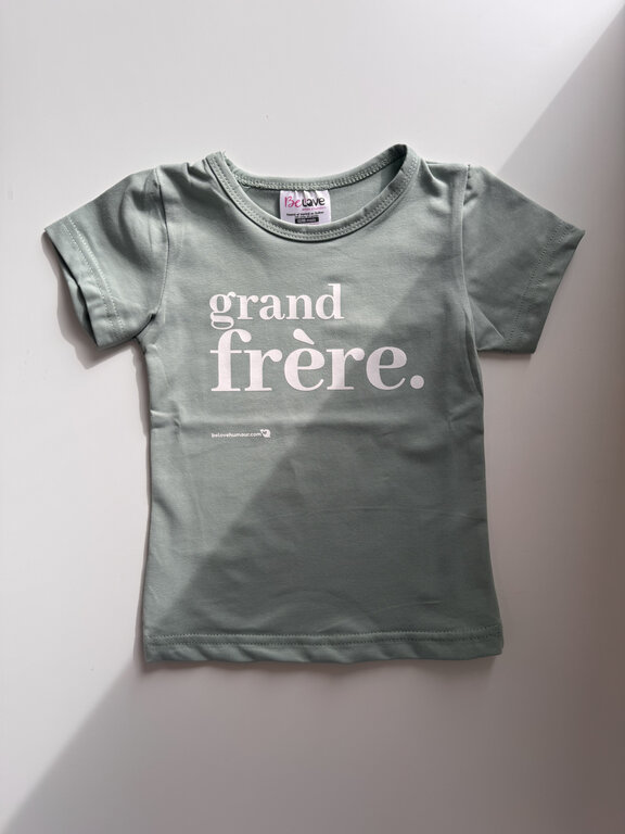 BE LOVE T-SHIRT GRAND FRÈRE - SAUGE